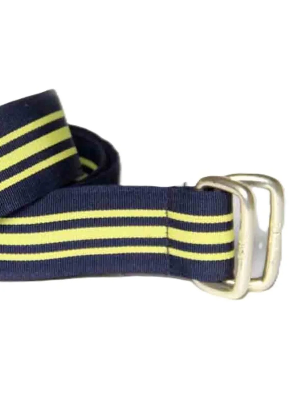 Polo Ralph Lauren Men’s Blue Yellow Striped Grosgrain Ribbon Belt Men's Size L
